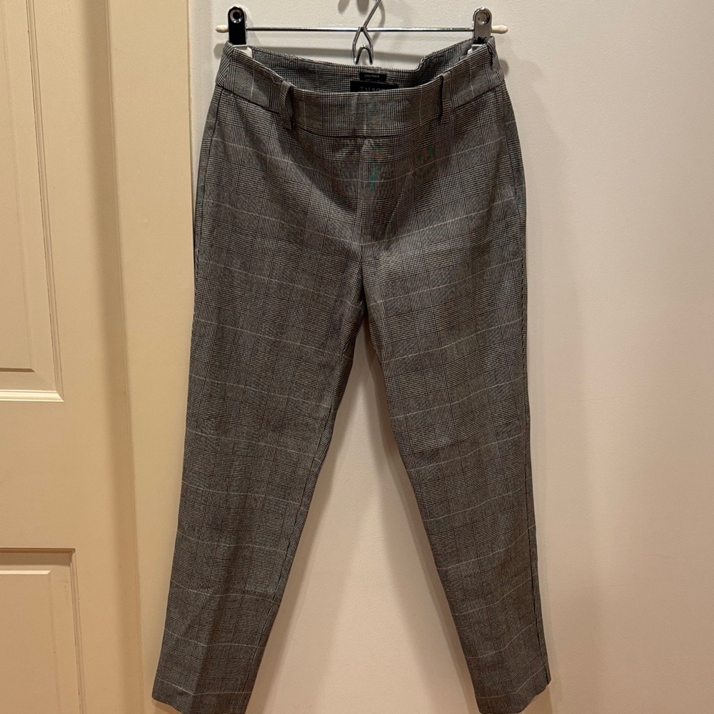 Talbots Gray Plaid Dress Pants